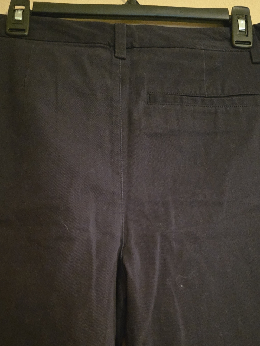 New Old Navy Women's 8 Navy High-Rise Boot-Cut Chino Khaki Pants - Picture 5 of 9